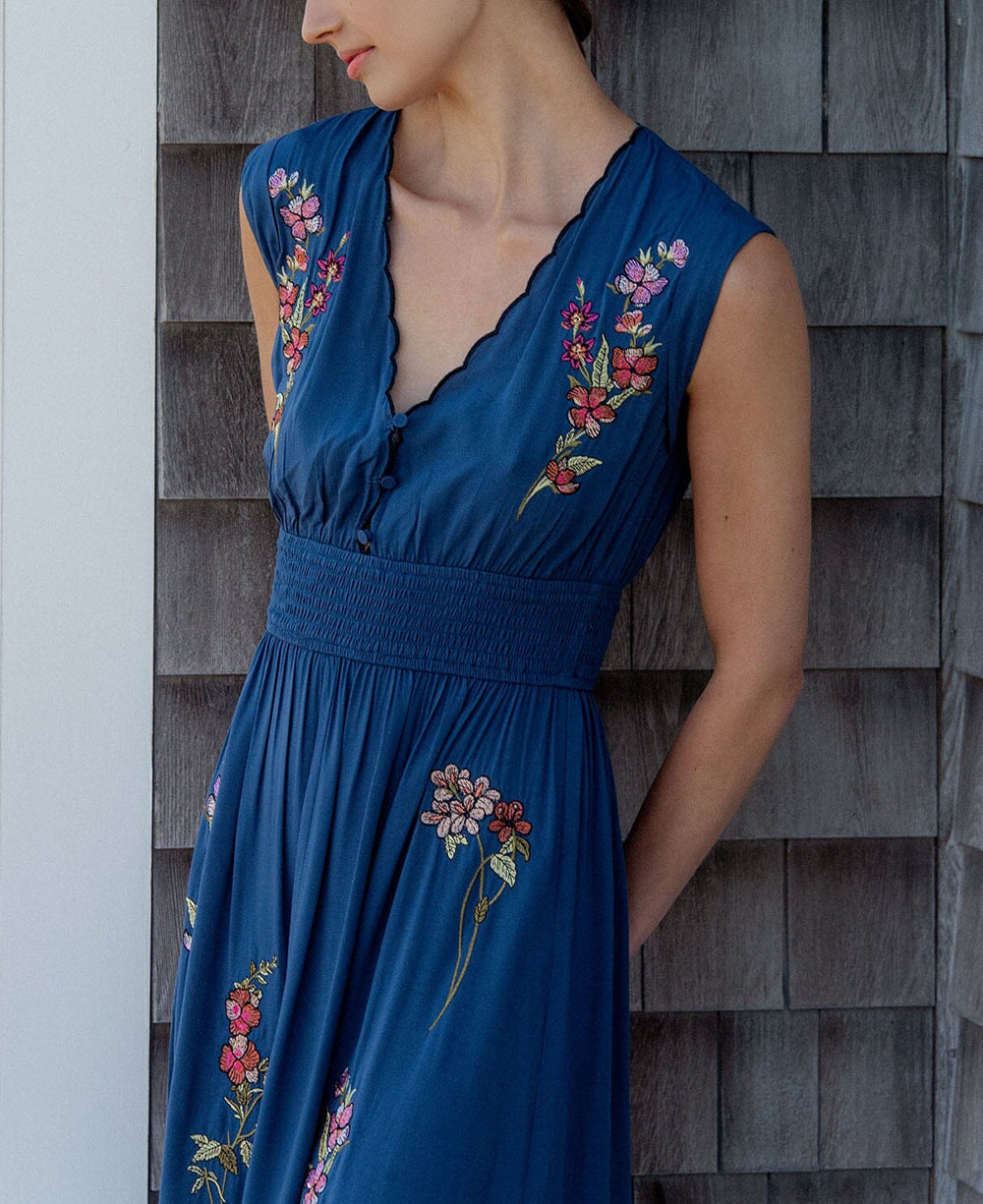 Lovestitch Darcey Embroidered Maxi Dress