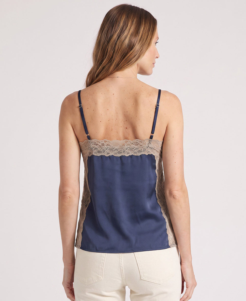 Lovestitch V-Neck Lace Side Slit Cami