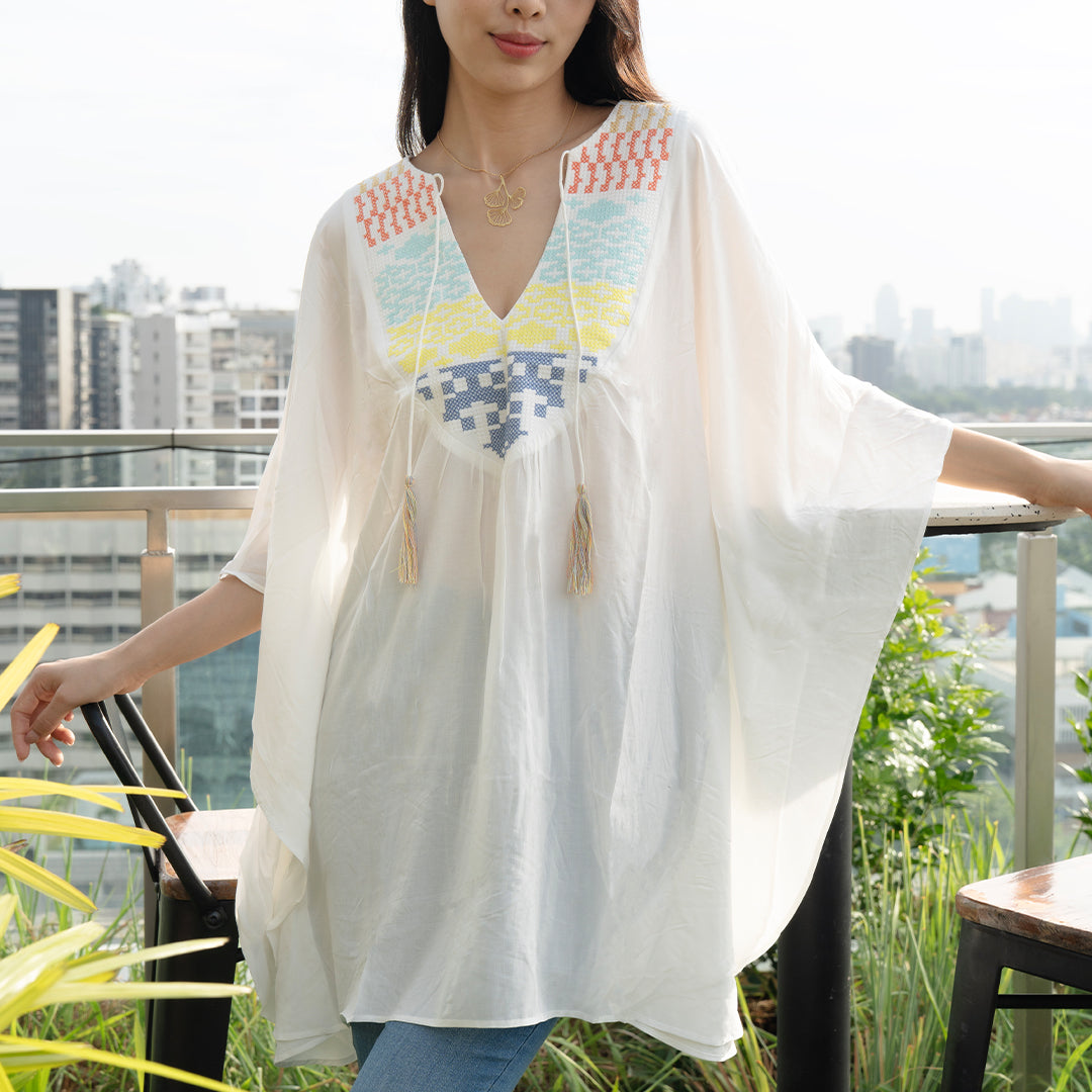 Lovestitch Embroidery Kaftan Dress