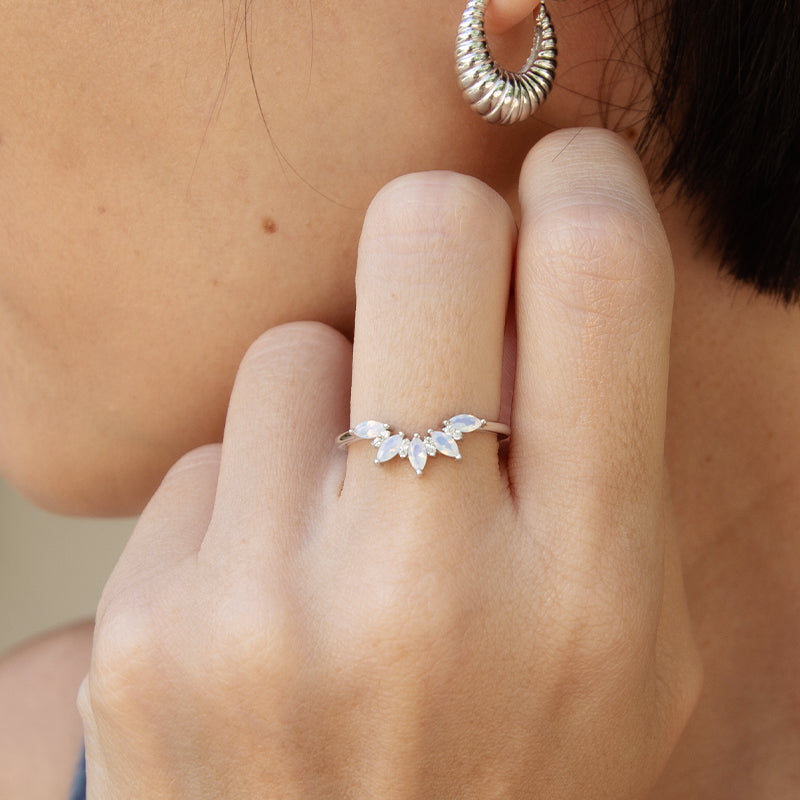 Marquise Ring with Nano Crystals
