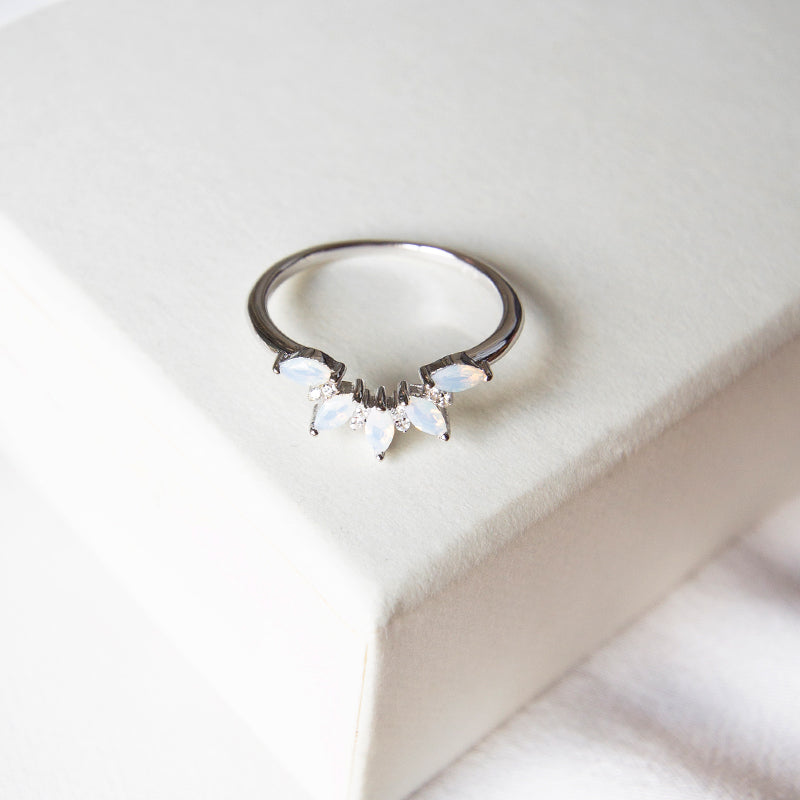 Marquise Ring with Nano Crystals