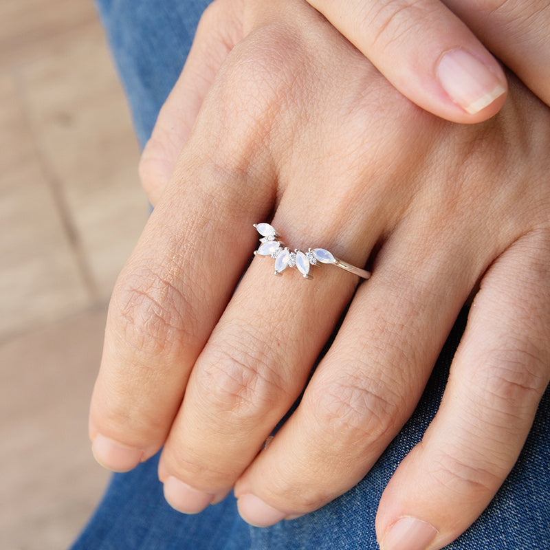 Marquise Ring with Nano Crystals
