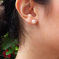 Button Freshwater Pearl Studs