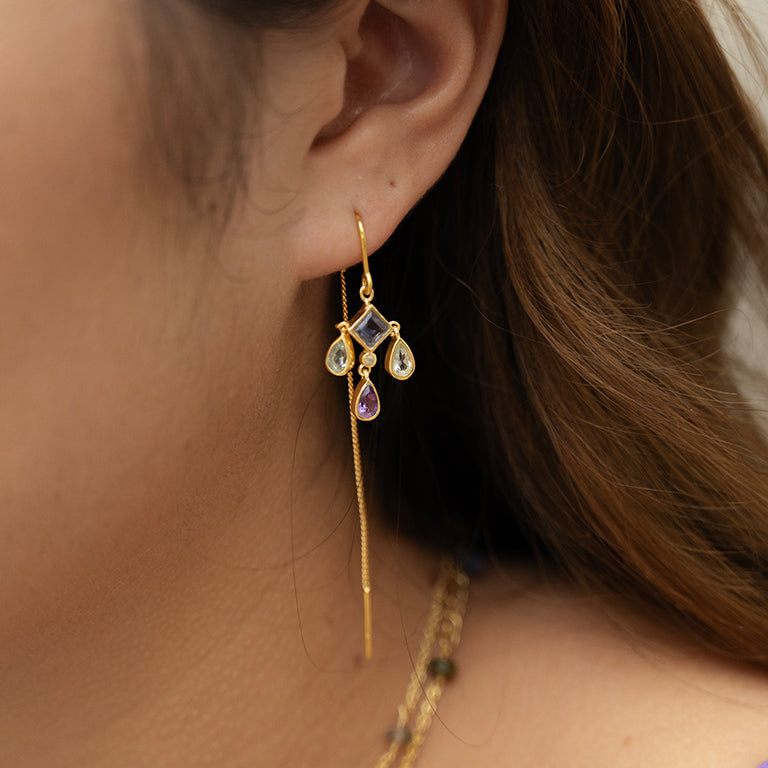 Prism Drop Ear Threader