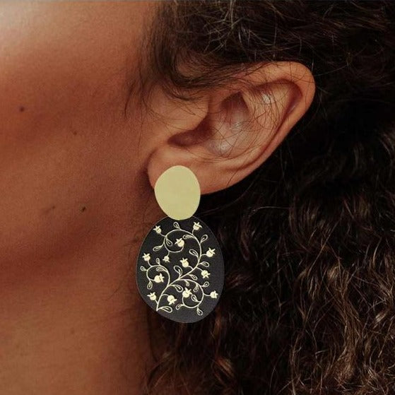 RAS Provenza Round Gold Earrings