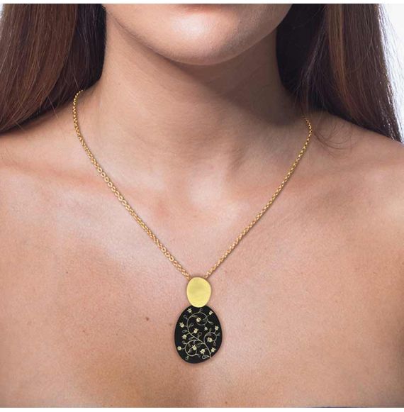RAS Provenza Round Gold Necklace