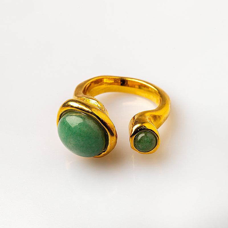 Velatti Seeing Double Gemstone Ring