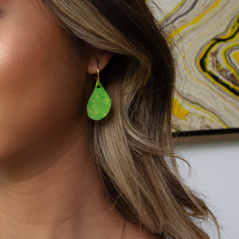 Single Patina Hoops
