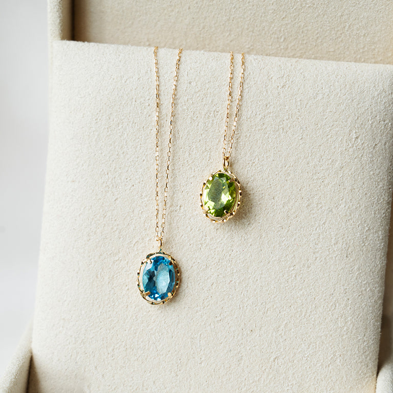 Peridot Oval Necklace
