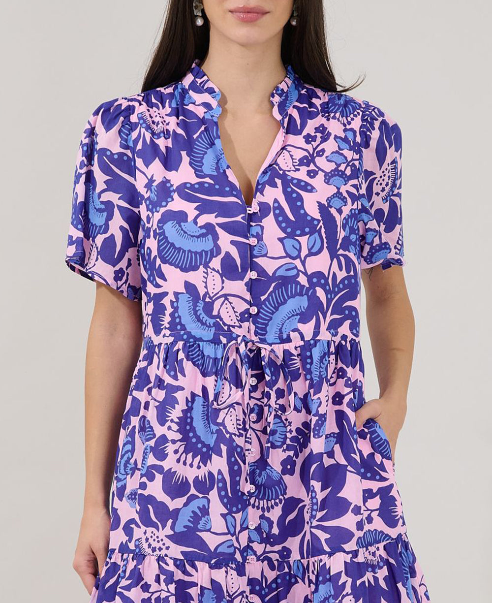Sugarlips Amo Button Floral Dress