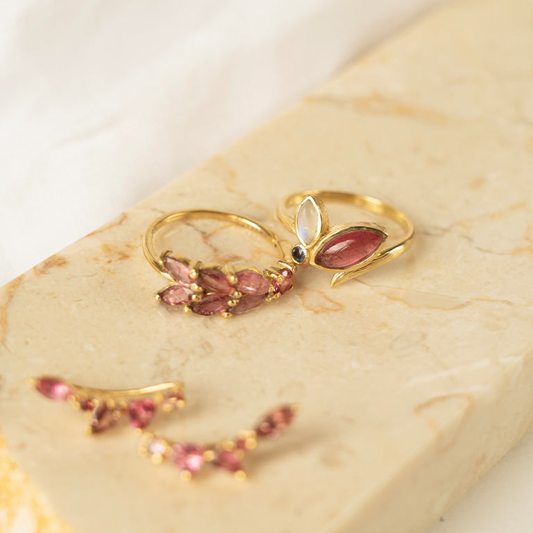 Floral Arc Ring