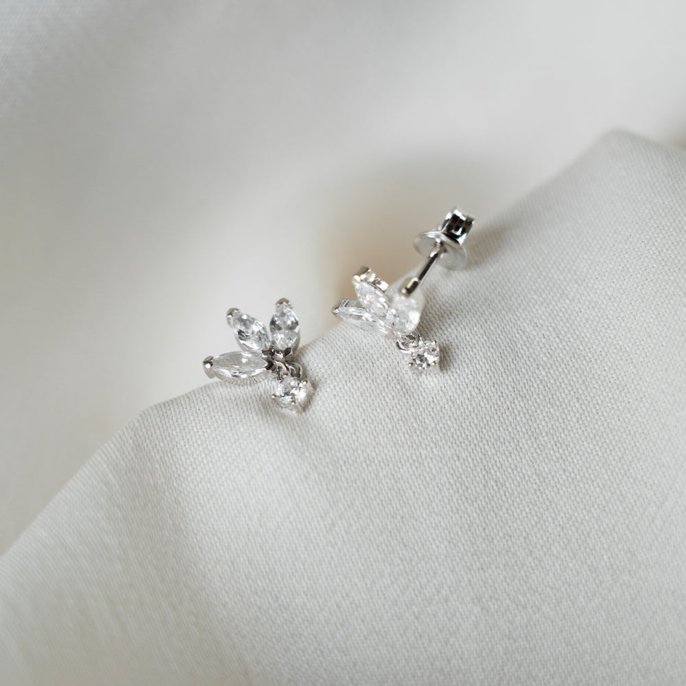 Triple Petal Drop Studs