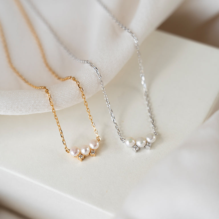Triple Freshwater Baby Pearl Necklace