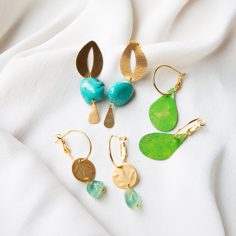 Single Patina Hoops