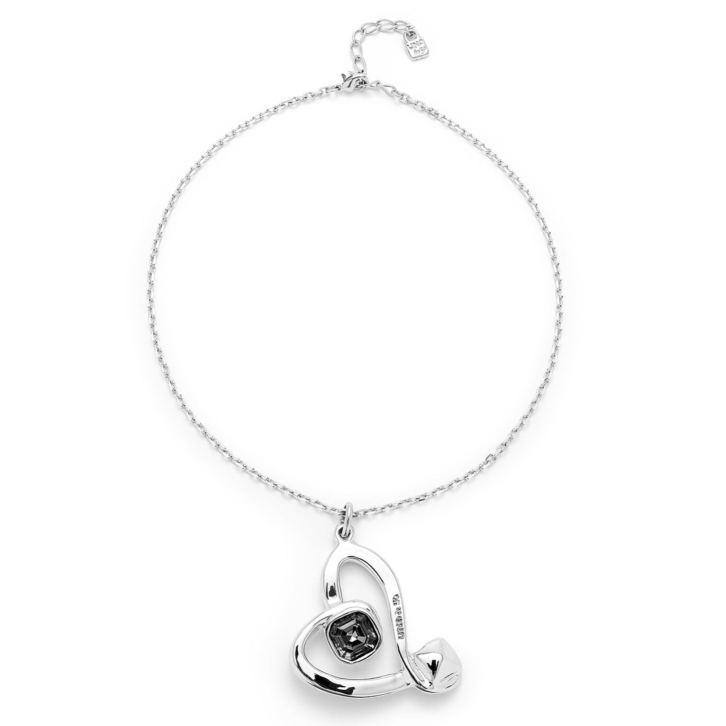 UNOde50 Sparkle Heart Chain Necklace