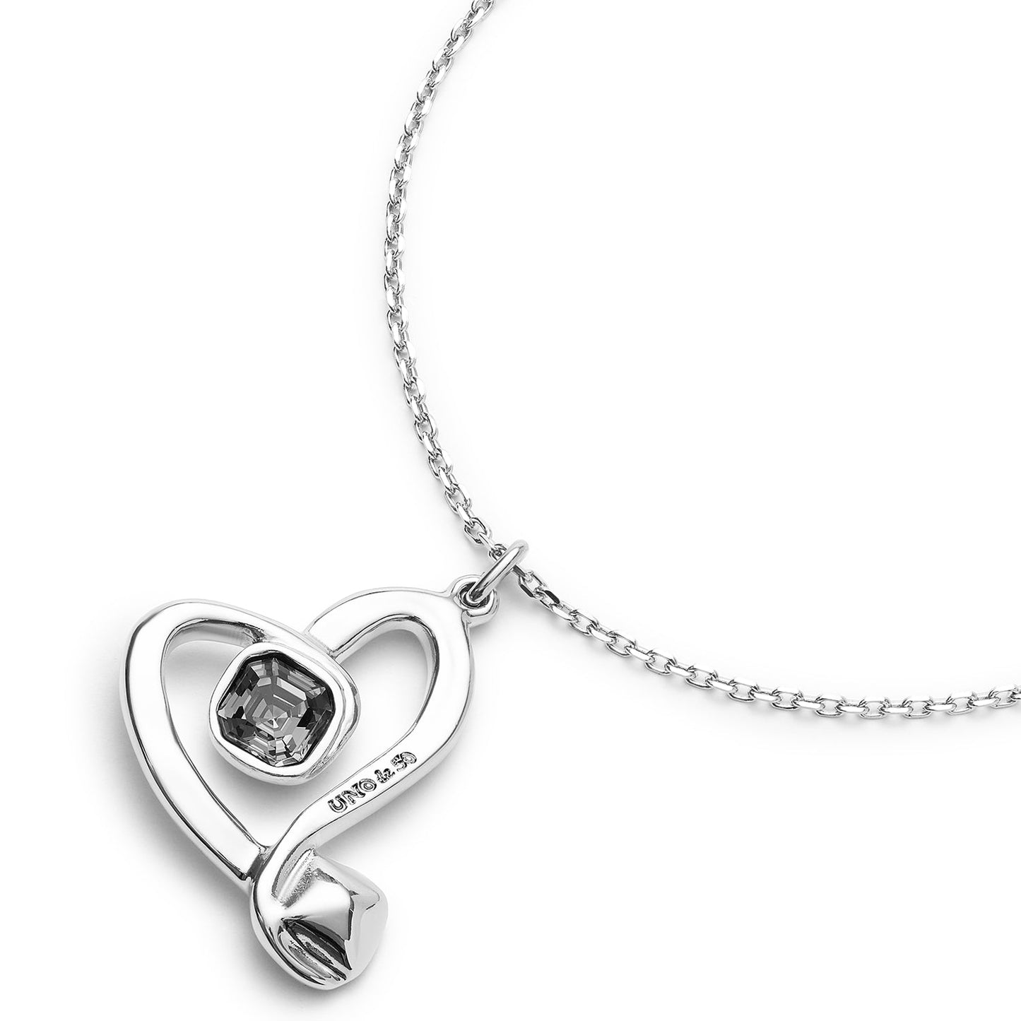UNOde50 Sparkle Heart Chain Necklace