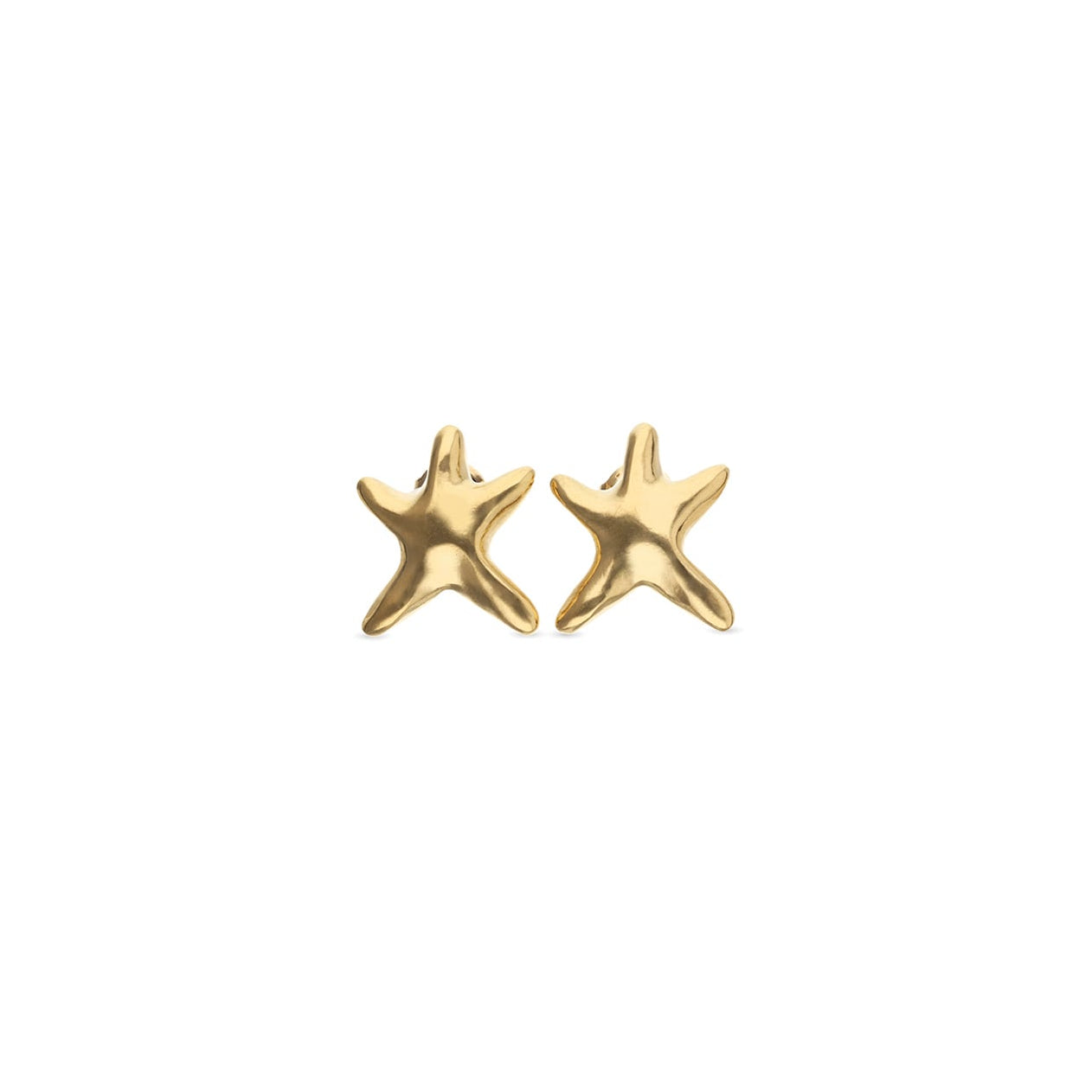 Arcadia Starfish gold Stud earrings