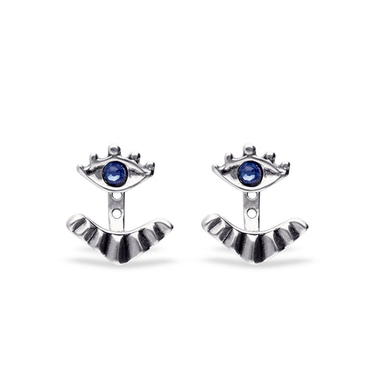 UNOde50 Eye Crystal Double Wear Earrings