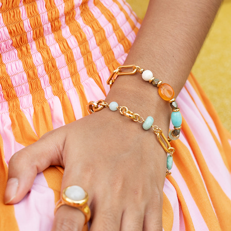(Pre-Order) Velatti Chroma Link Gem Bracelet