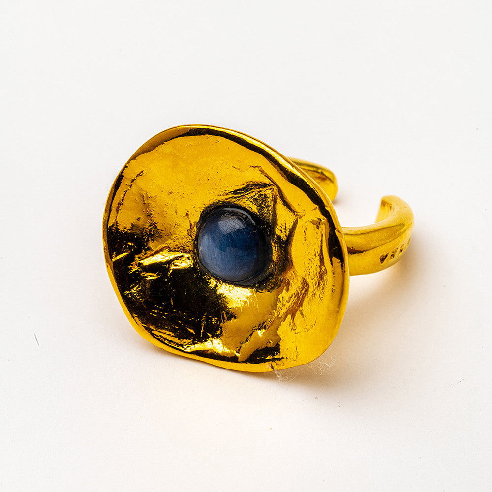 Velatti Saucer Gemstone Ring