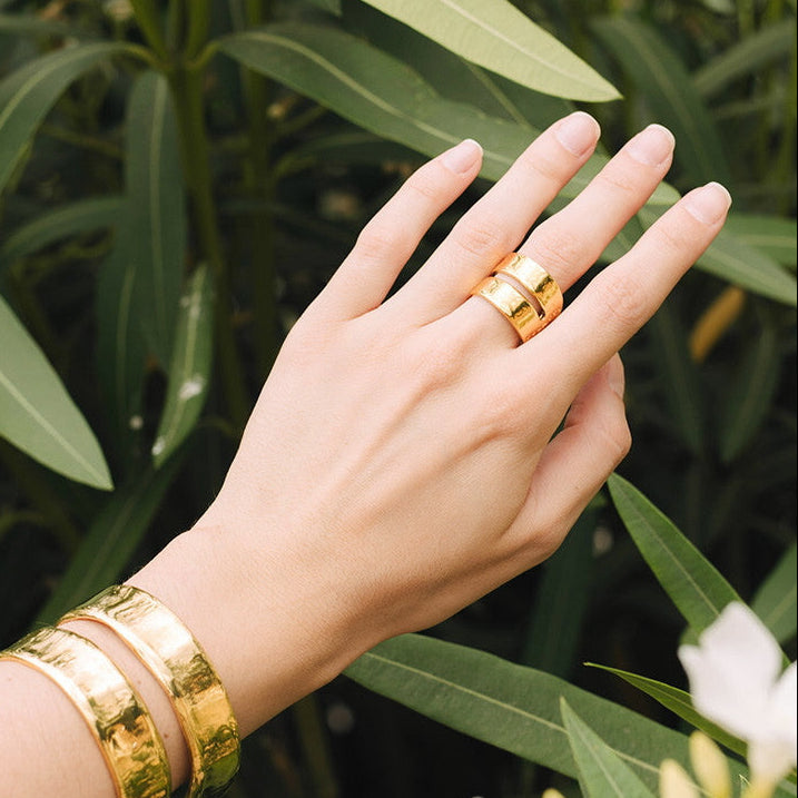 Velatti Double Band Ring