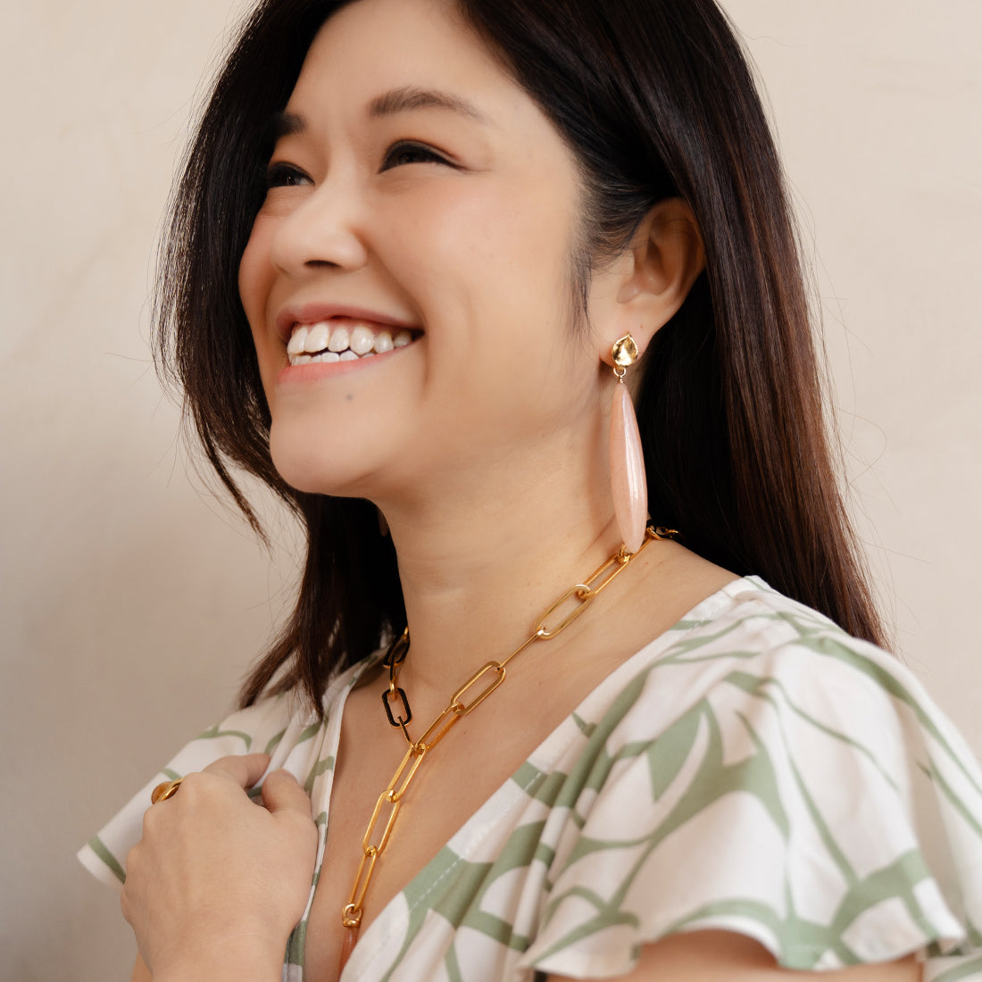 Velatti Teardrop Gem Earrings
