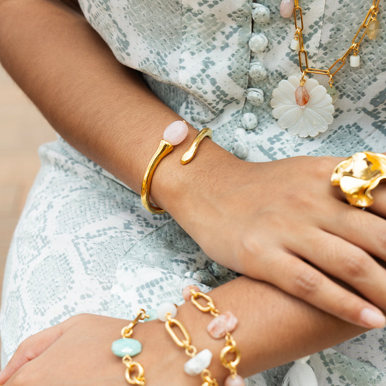 Velatti Single Gem Spring Bracelet