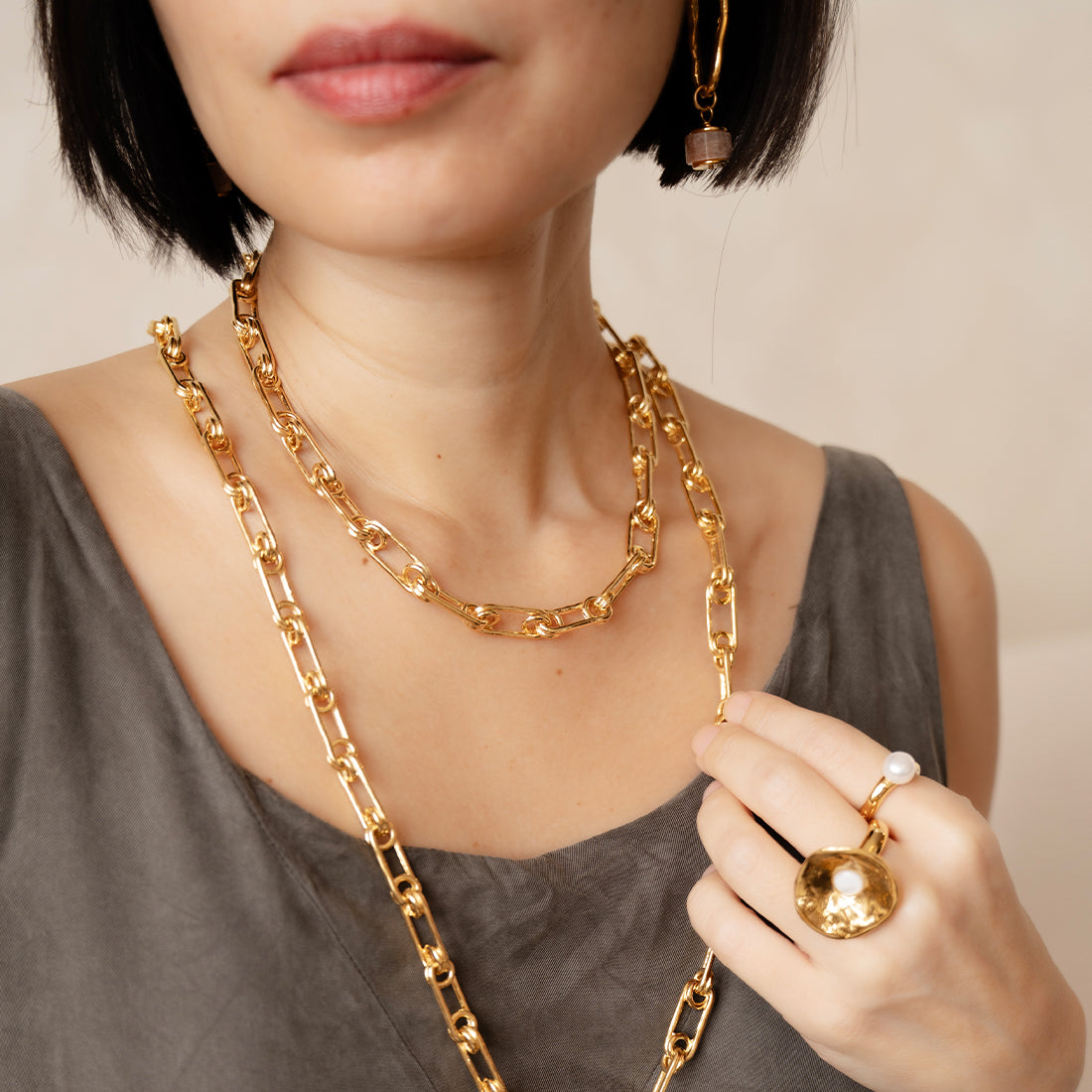 Velatti Axis Link Necklace