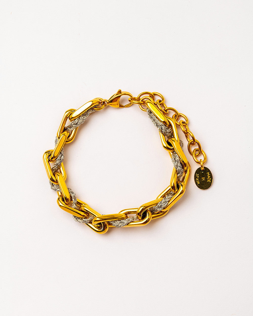 Velatti Threaded Link Bracelet