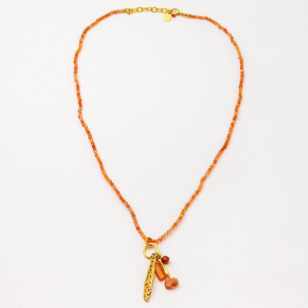 Velatti All Gems Long Necklace with Charms