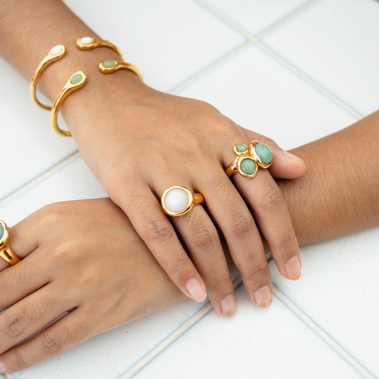 Velatti Triple Gem Ring