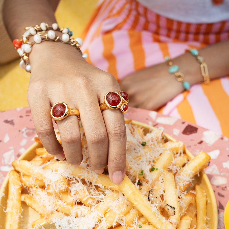 Velatti Triple Gem Ring