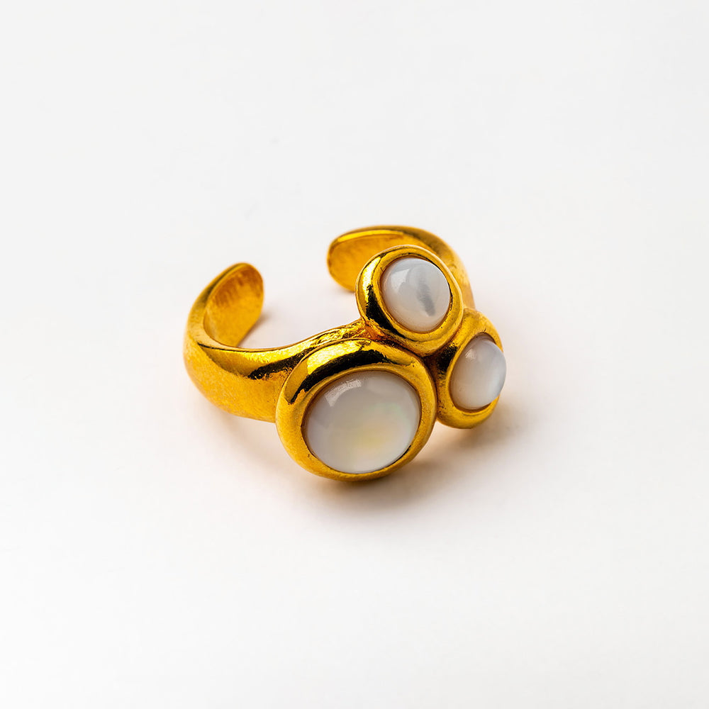 Velatti Mini Triple Gem Ring