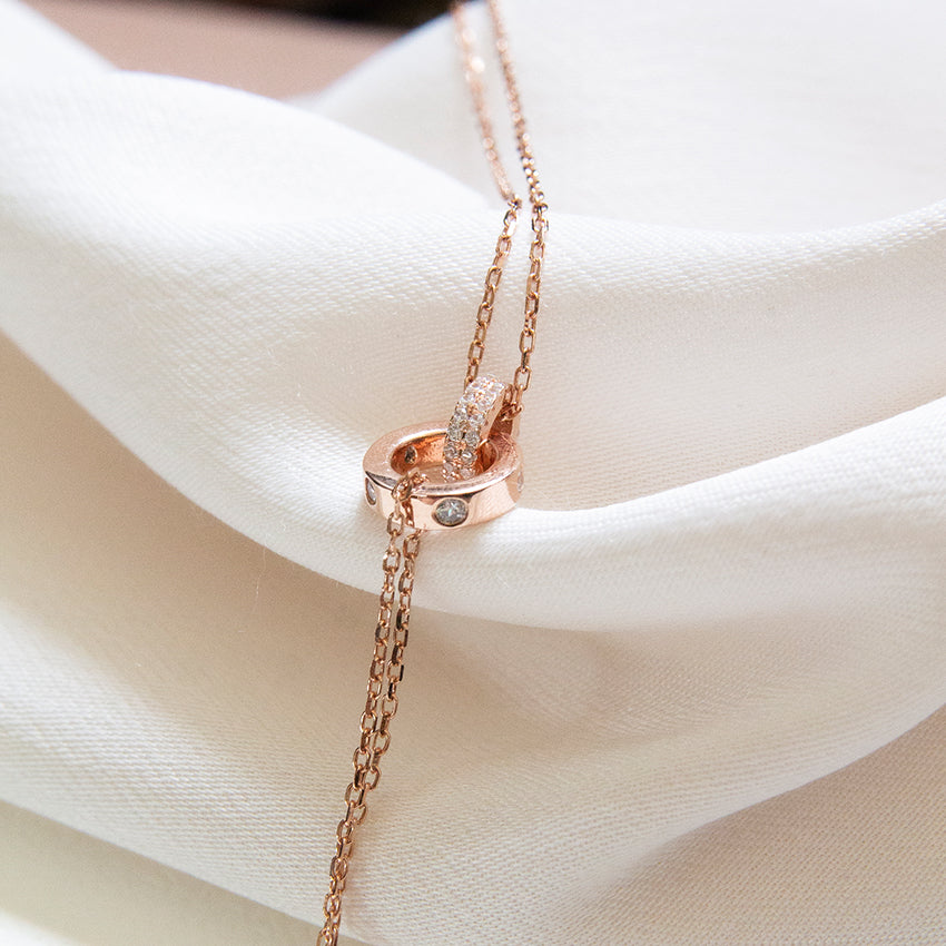 Double Circle Link Bracelet