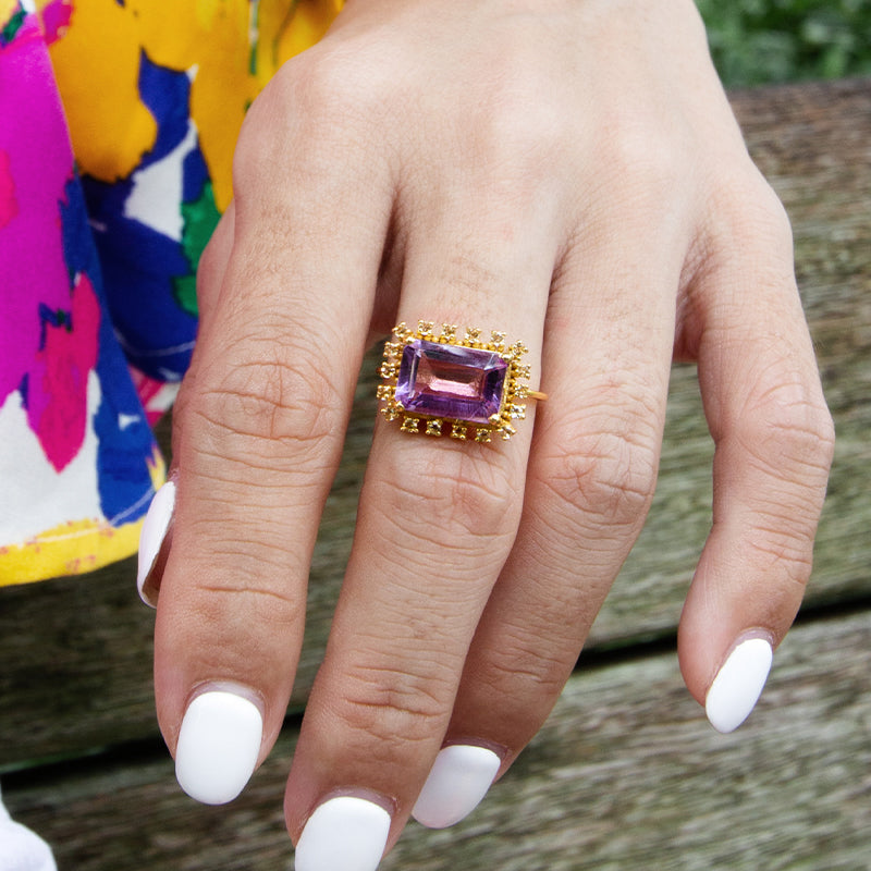 Citrine 2025 amethyst ring