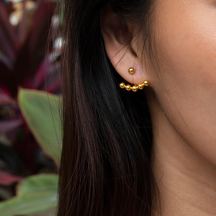 Dotty 18k Gold Ear Jacket