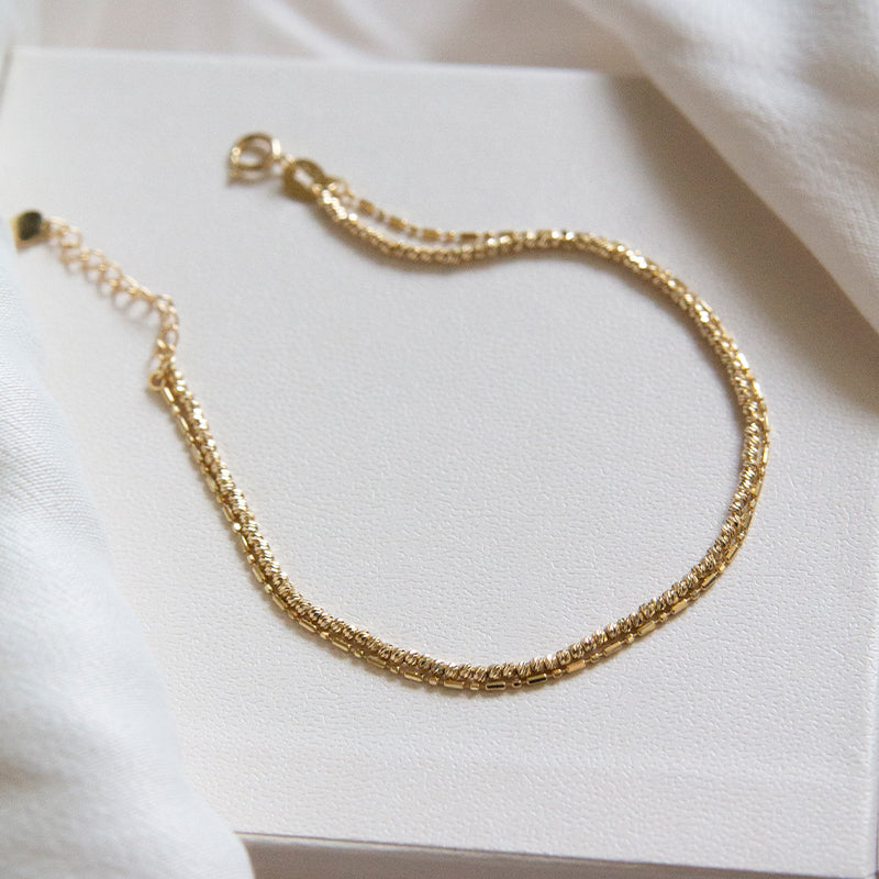 Double the Shine Layered 18K Gold Bracelet