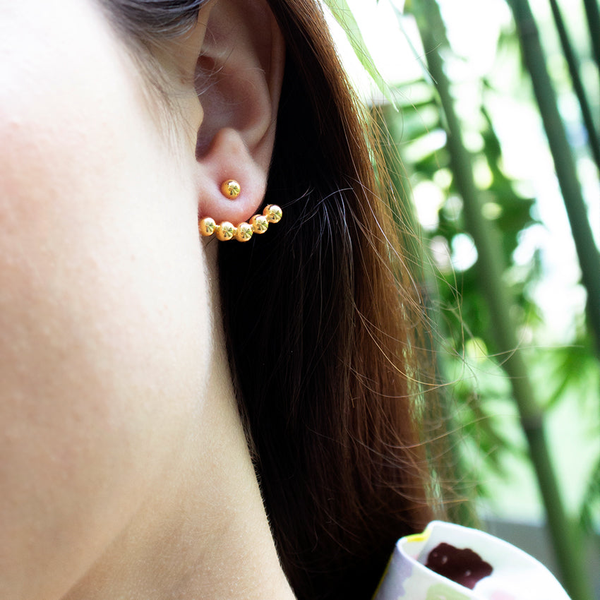 Dotty 18k Gold Ear Jacket