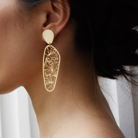 RAS Jana Gold Big Earrings