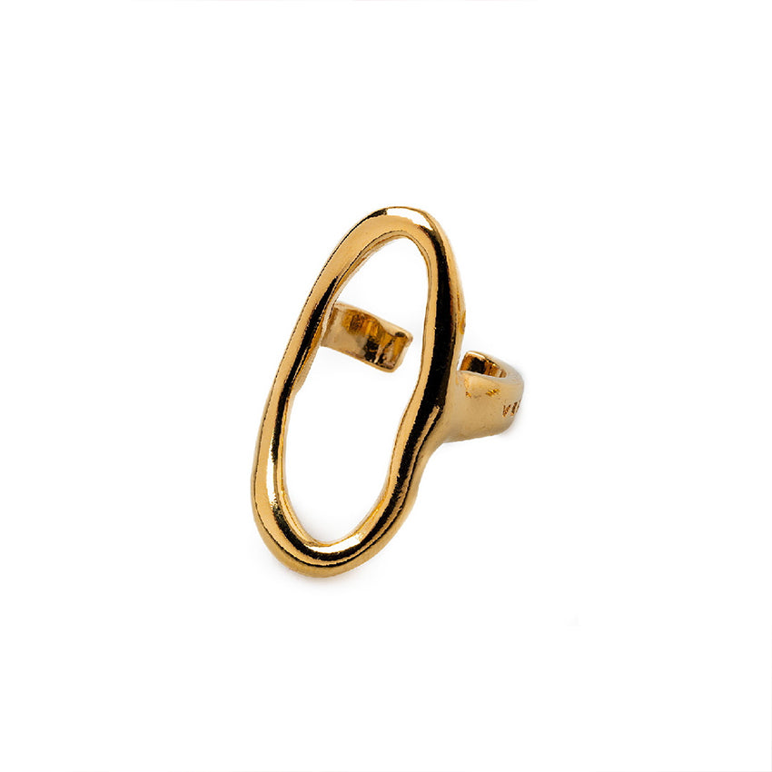 Velatti Oval Long Ring