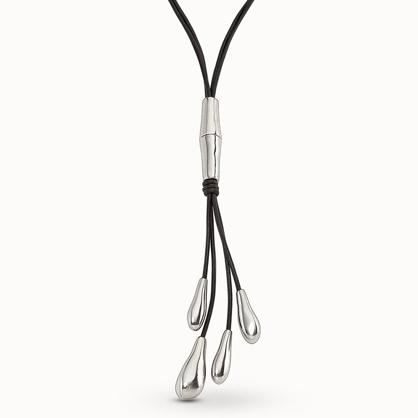 UNOde50 Leaf Me Alone Necklace Silver