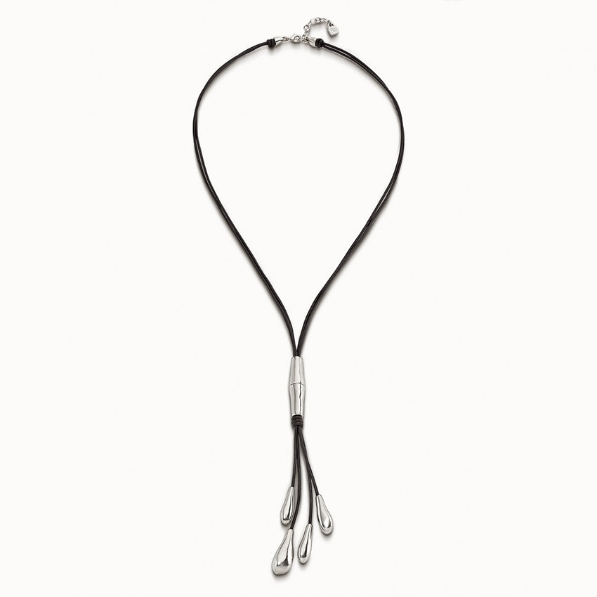UNOde50 Leaf Me Alone Necklace Silver