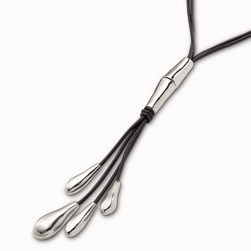 UNOde50 Leaf Me Alone Necklace Silver