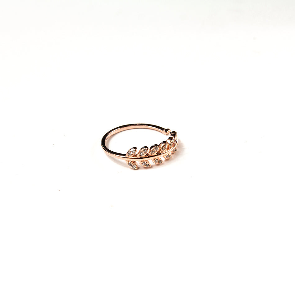 Curled Leaf Adjustable Ring