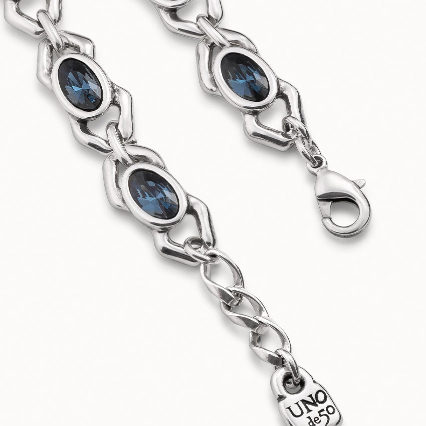 UNOde50 The Queen Silver Bracelet with Swarovski