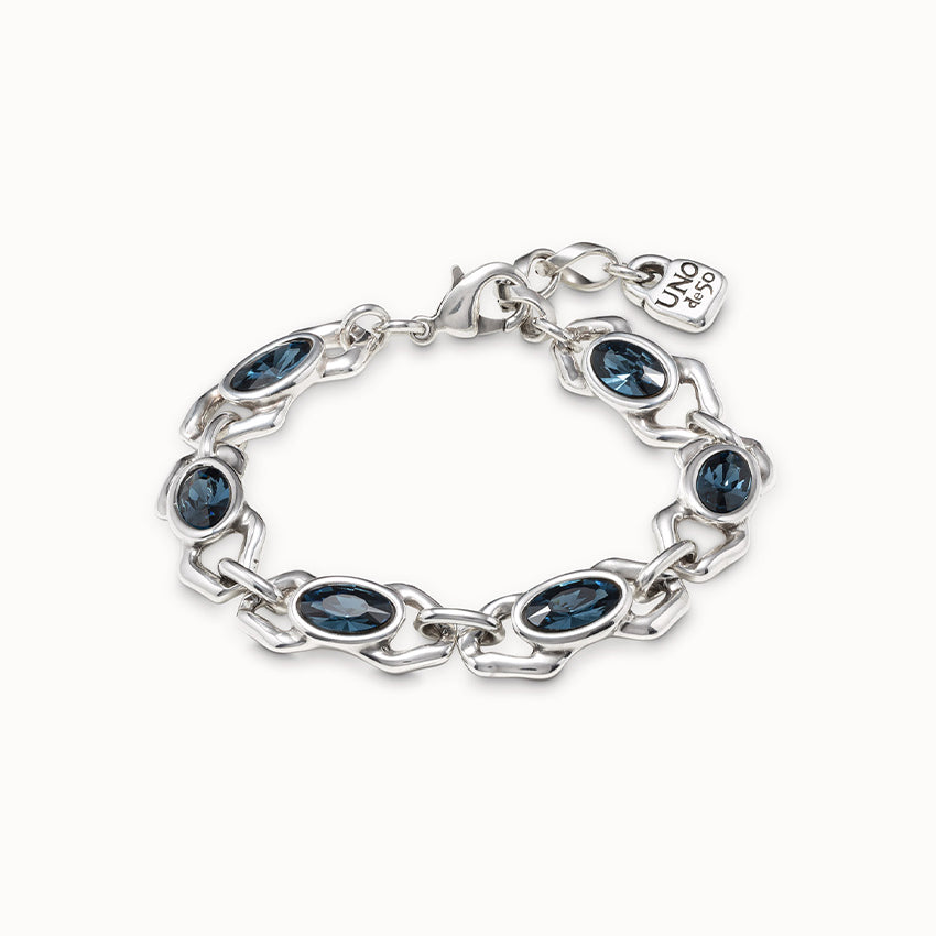 UNOde50 The Queen Silver Bracelet with Swarovski