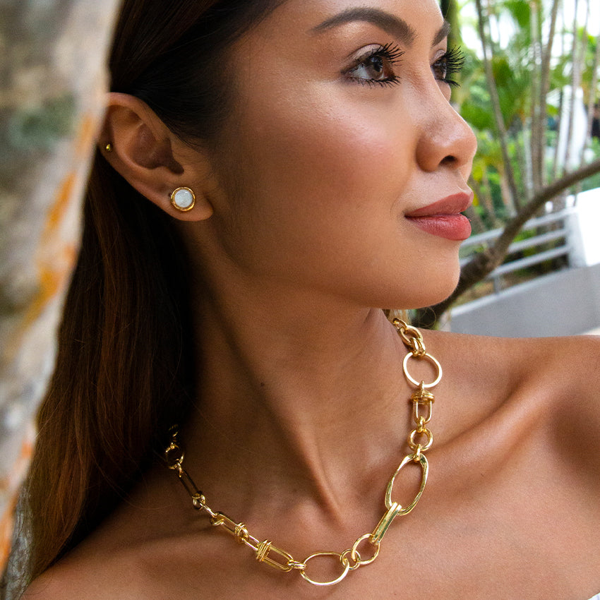 Velatti Gemstone Studs