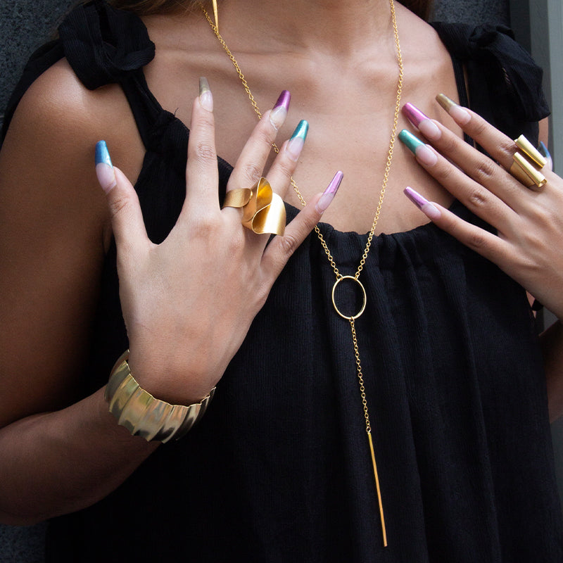 On Point Long Necklace