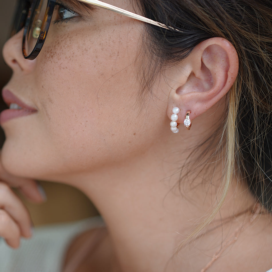 Isla Freshwater Pearl Hoops
