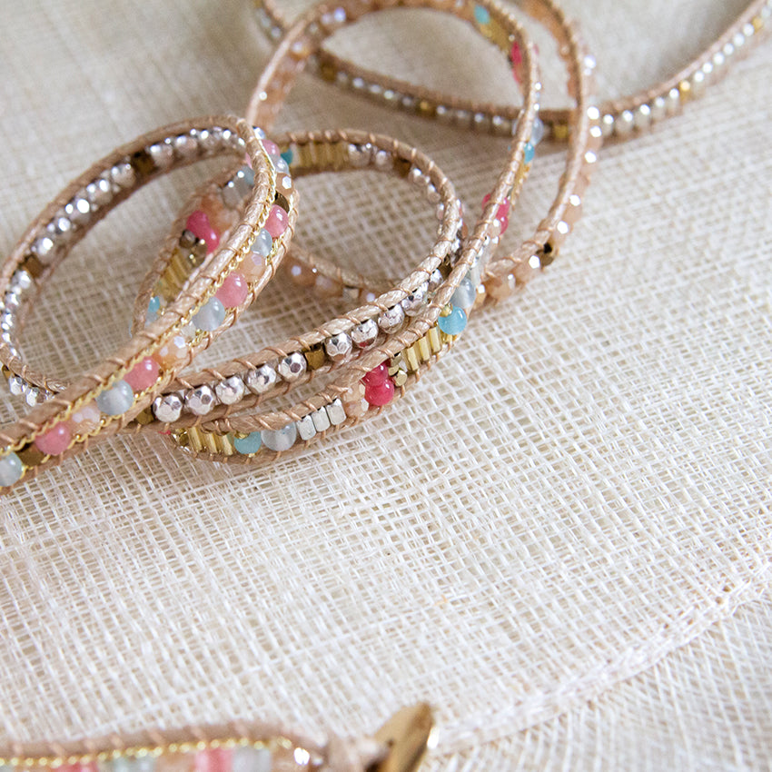 It's a Wrap Bracelet - Sorbet